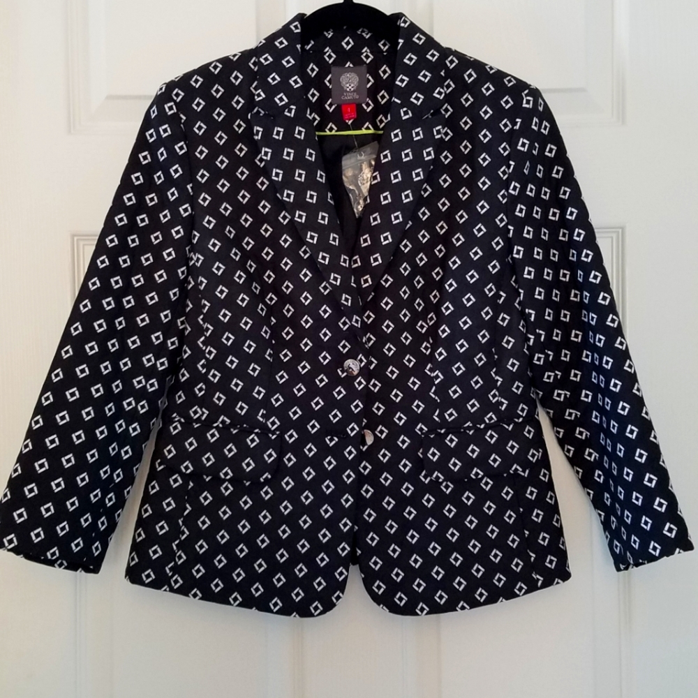Vince Camuto Geometric Print Blazer